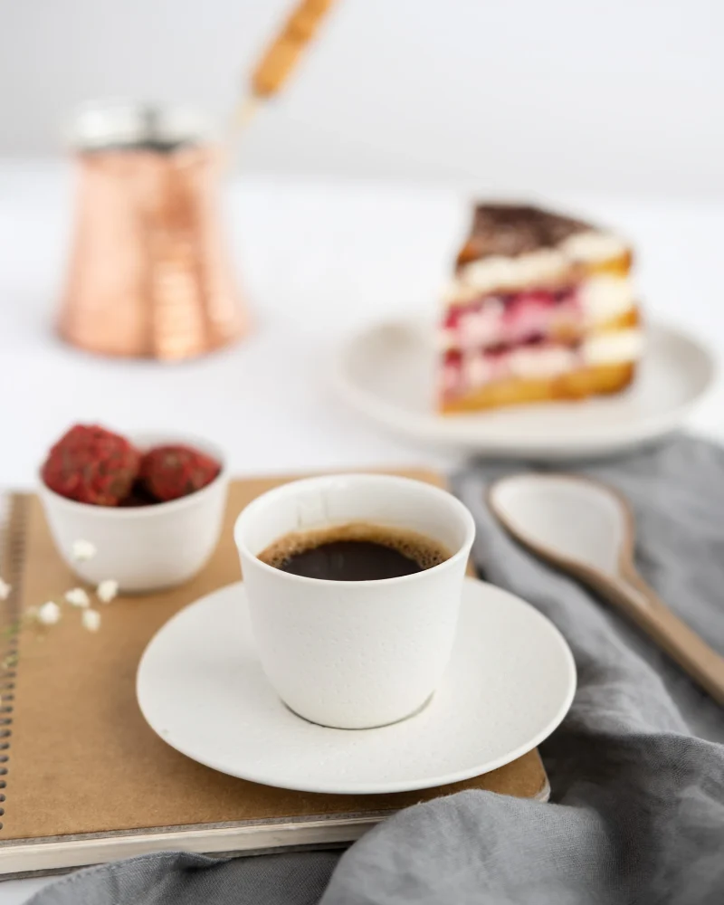 PURE PORSELEN SINGLE ESPRESSO BARDAĞI & TABAĞI