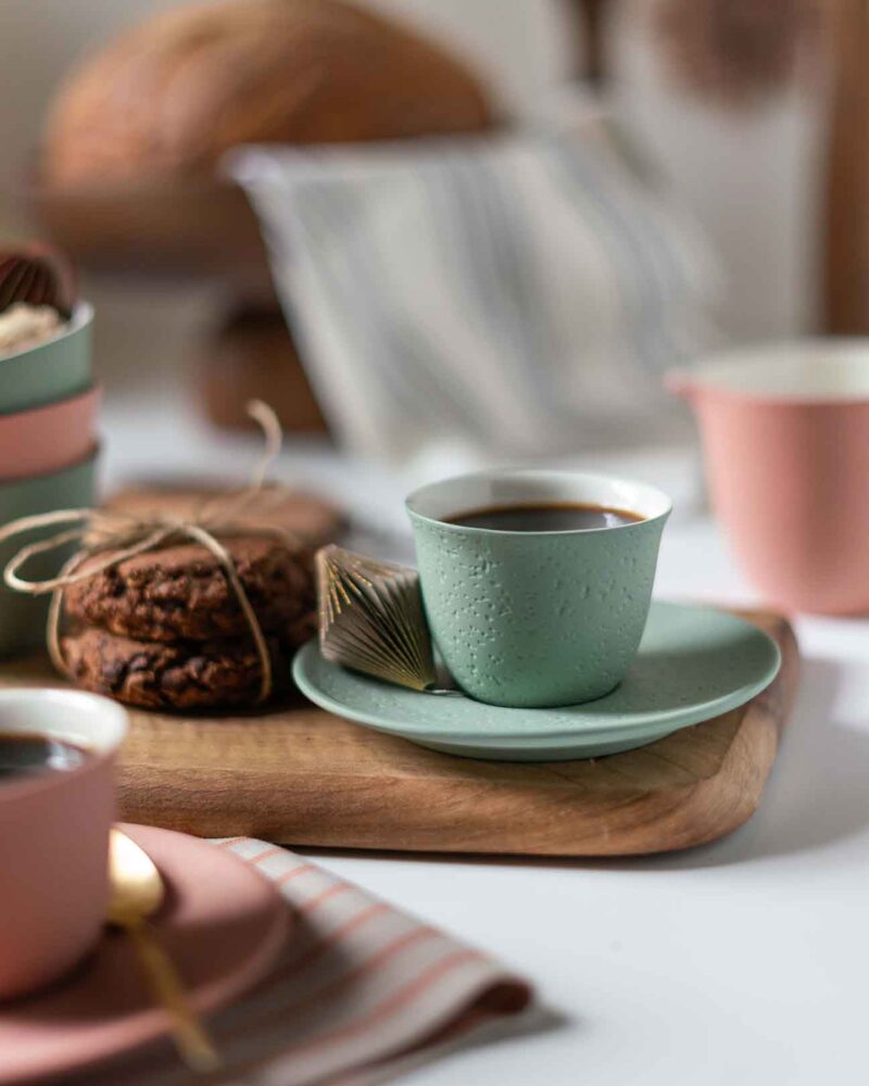 MUSTARD PORSELEN SINGLE ESPRESSO BARDAĞI & TABAĞI