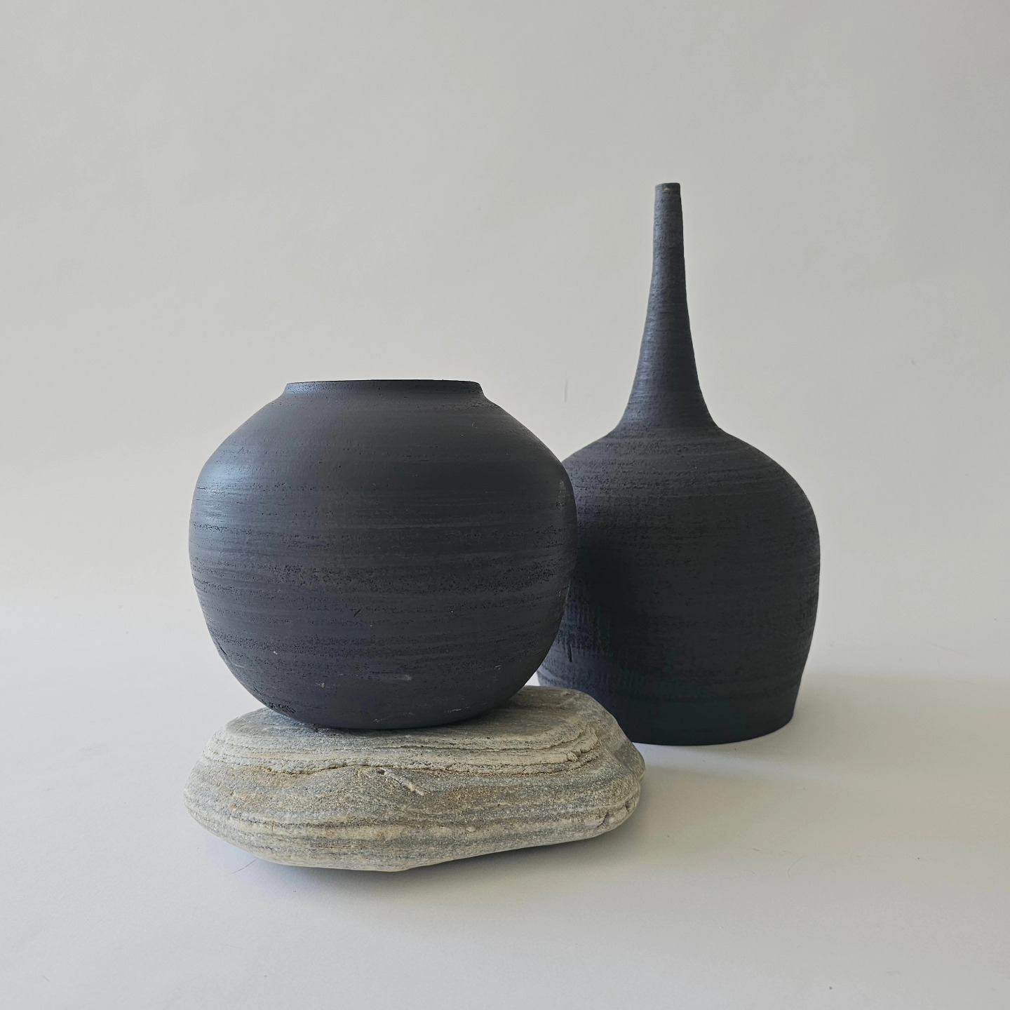 Black Stone Vazo İkilisi